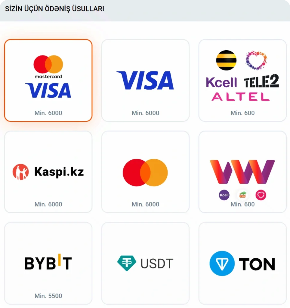 MostBet kriptovalyuta ilə ödəniş