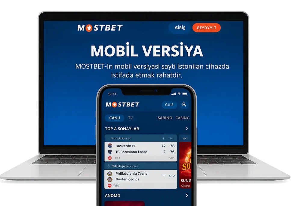 MostBet mobil tətbiq interfeysi 2026